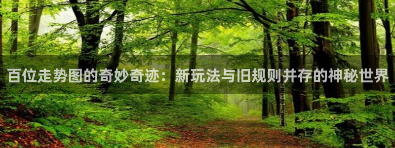 u8娱乐官网入口：百位走势图的奇妙奇迹：新玩法与旧规则并存的神秘世界